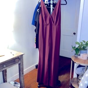 Large plum jumpsuit